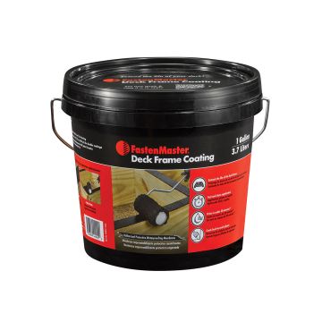 FastenMaster Deck Frame Coating is available by the gallon.