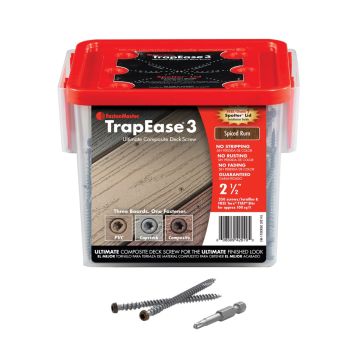 FastenMaster TrapEase 3 Composite Deck Screw - 350 Count	