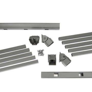 DekPro Prestige Aluminum Rail Kit with Square Balusters - 42" - Stair