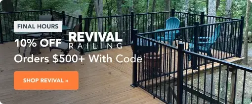 10% Off All Orders $500+ With Code SPRING10 - Including top brands like Revival Railing