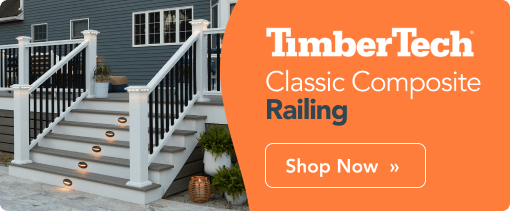 TimberTech Classic Composite Railing With 4 Top Rail Options