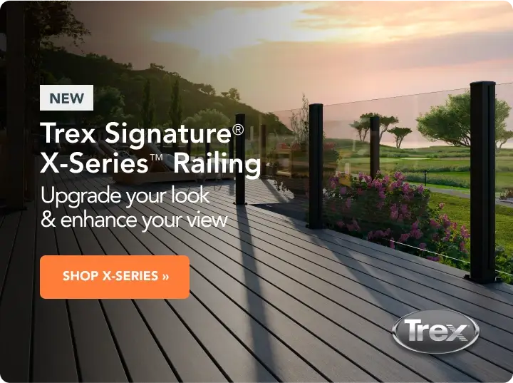 NEW Trex Signature X-Series Railing - Trex Glass Railing